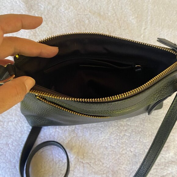Nordstrom Black Leather Cross Body Purse - Picture 5 of 13